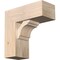 Ekena Millwork Olympic Block Smooth Bracket w/ Offset Brace, Douglas Fir, 7 1/2"W x 18"D x 18"H BKT0806X18X18OLY05SDF - alternate 1